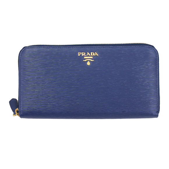Prada Wallet Leather Zip Long - Picture 1 of 3
